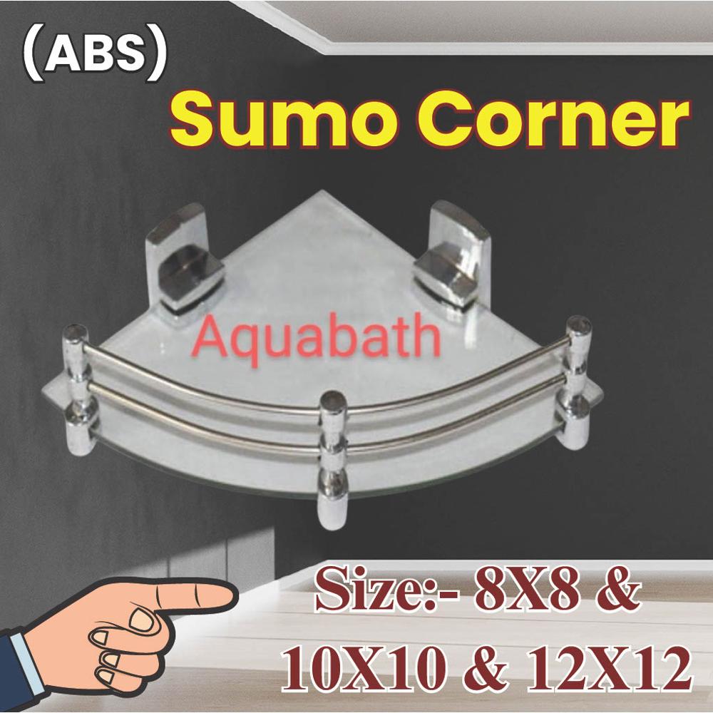 Frosted Glass Corner Shelf