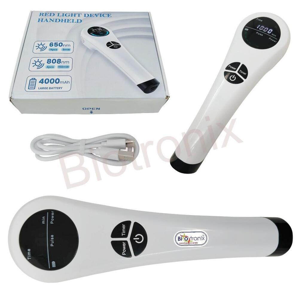Rechargeable Red & Infrared Laser Therapy Device for Home & Clinic Use