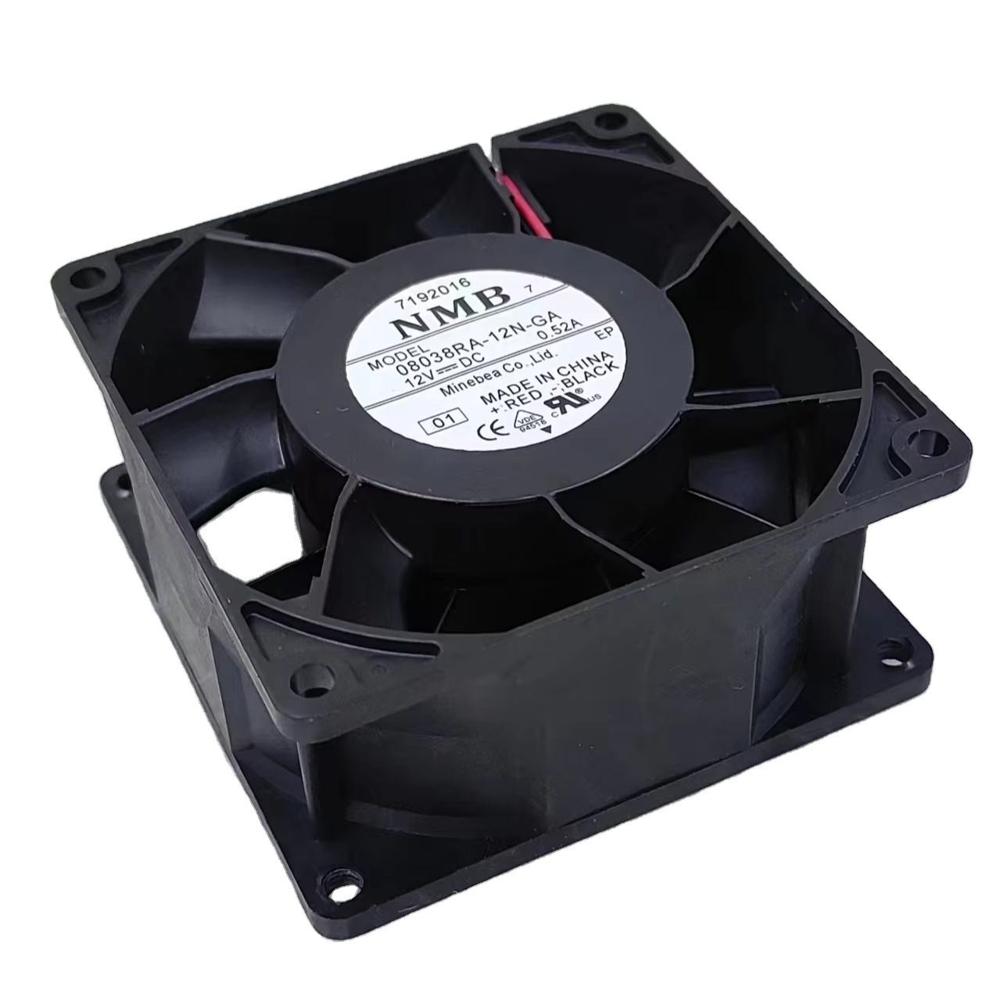 NMB MAT 08038RA-12N-GA 6500rpm 12V DC 0.5A Computer Fan 8025mm 2pin Window Exhaust Cooling Fan