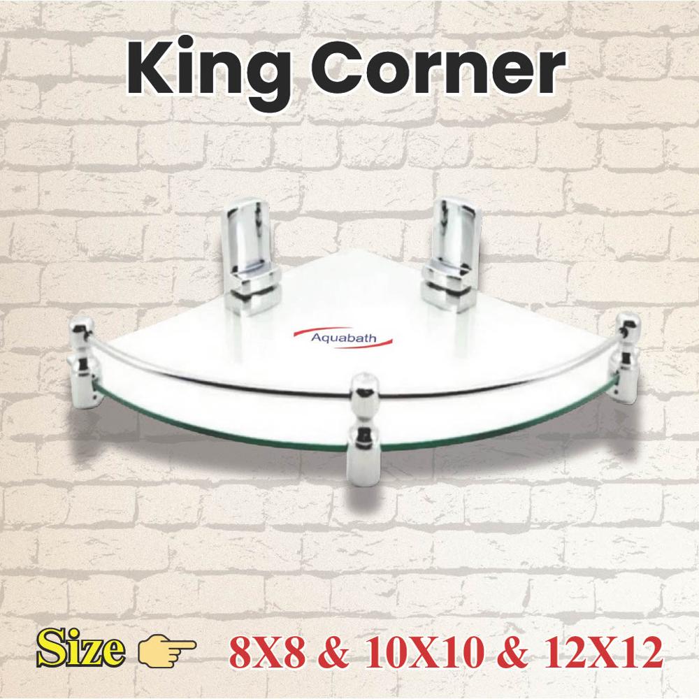 Toughened Glass Corner Shelf