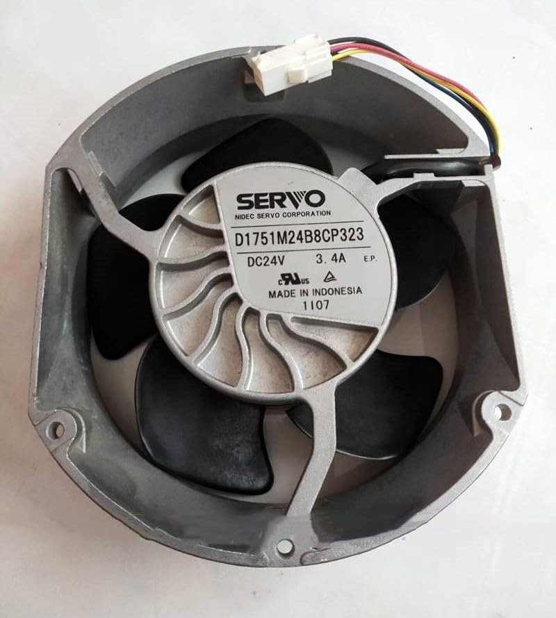 SERVO D1751M24B8CP323 24V DC 3.4A 17251mm METAL Industrial Server Inverter Axial Cooling Fan