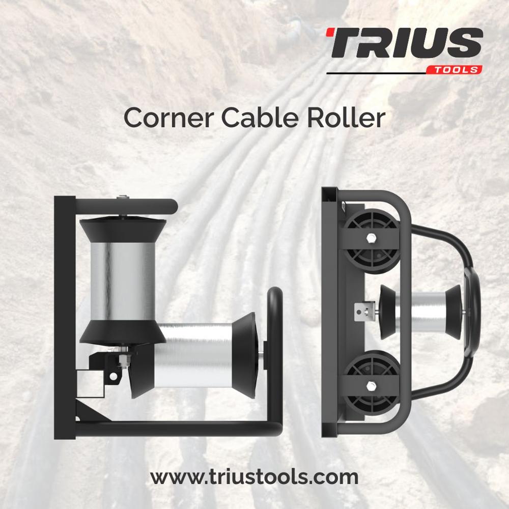 Triple Corner Cable Roller - Feature: Rust-resistant Coating