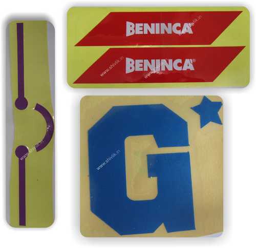 Radium Labels - Radium Material, 6 x 4 cm Size, Multicolor | Custom Shapes, Waterproof, Tamper Proof, Various Adhesives Available