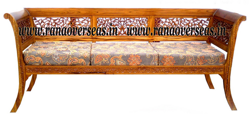 Machine Made Wooden Hand Carved Sofa Set In Beautful Hand Carving.