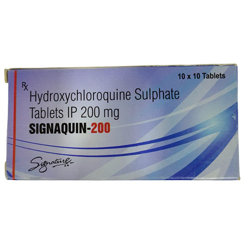 Signaquin 200 Mg Hydroxycloroquine Sulphate Tablet - Storage Instructions: Store In Cool And Dry Place