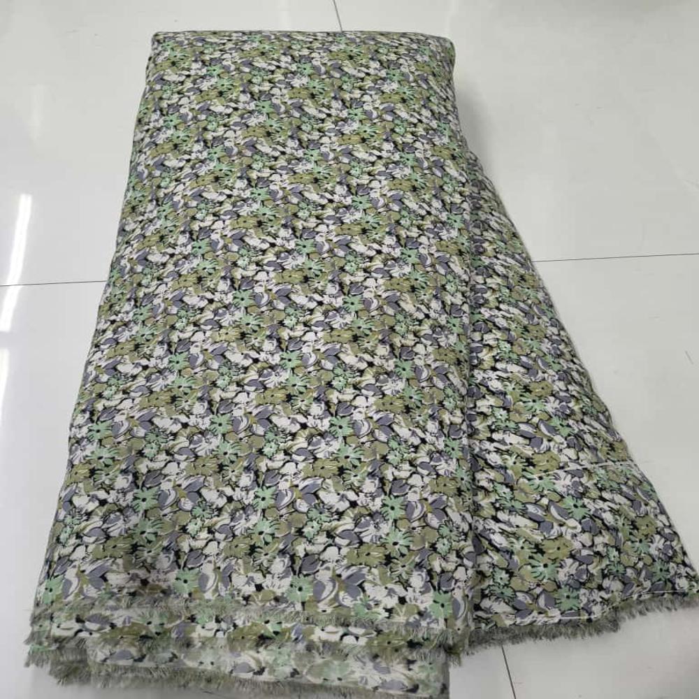 Bsy Soft Fabric For Dress & Kaftan Mill Printed - Color: Multicolor