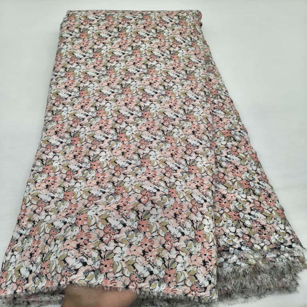 Bsy Soft Fabric For Dress & Kaftan Mill Printed 