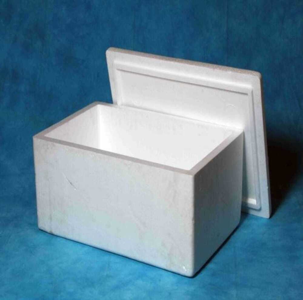 Thermocol Ice Box - Color: White