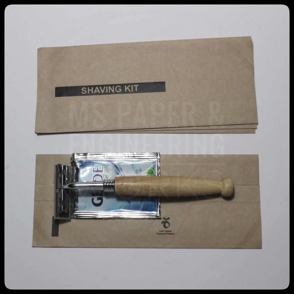 Luxury Hotel Amenities Guest Toiletries Paper Pouches