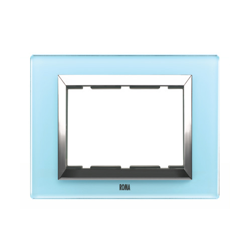 30238gab Aqua Blue Vetro Glass Plate - Application: Electrical