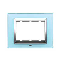 30238GAB Aqua Blue Vetro Glass Plate