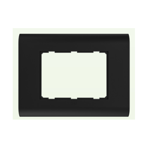 35300Mb Black Lira Plate With Frame - Application: Electrical