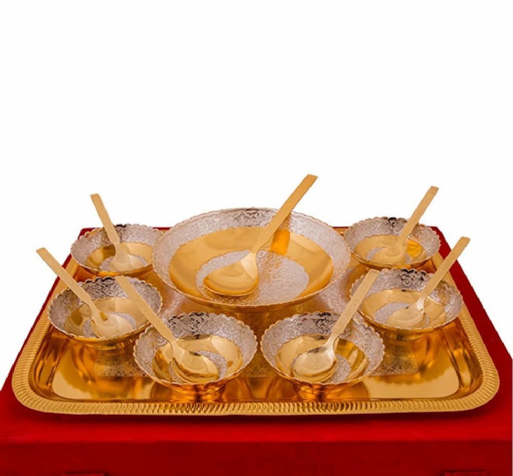 Premium Silver Dinner Set - Fabric Material: As For Costmer