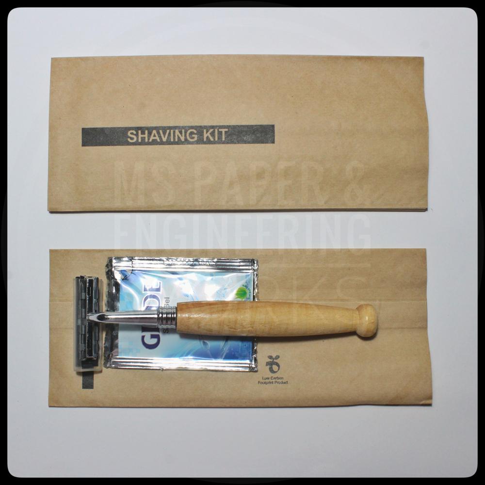 Shaving kit Paper Pouch