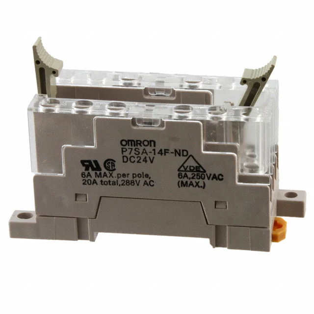 P7sa-14f-nd-24dc Relay Socket - Color: Light Gray