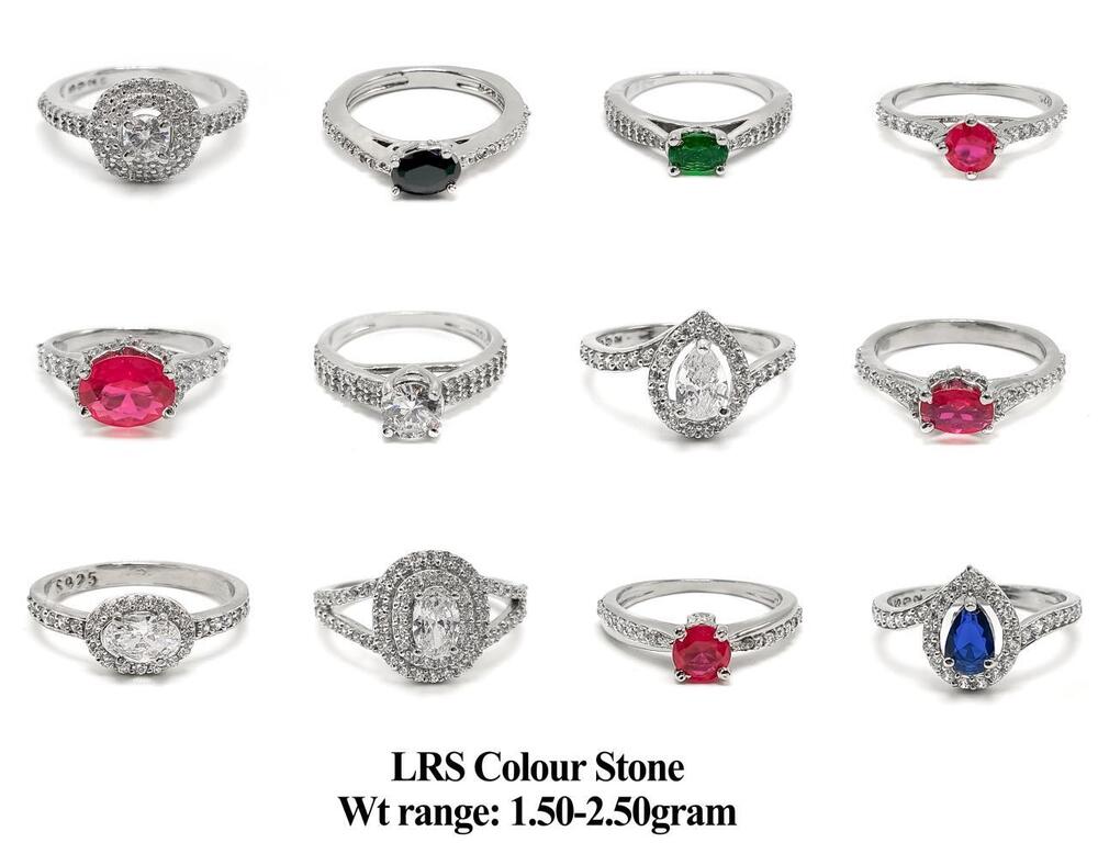 92.5% New Design Silver Lrs Colour Stone