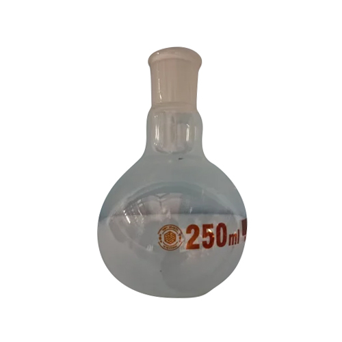 250Ml Borosilicate Glass Round Bottom Flask - Color: Multiple