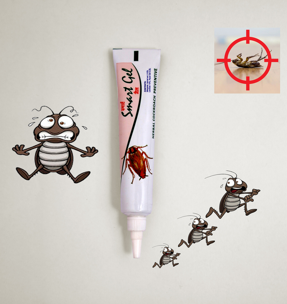 Cockroaches Gel Tube - Color: White