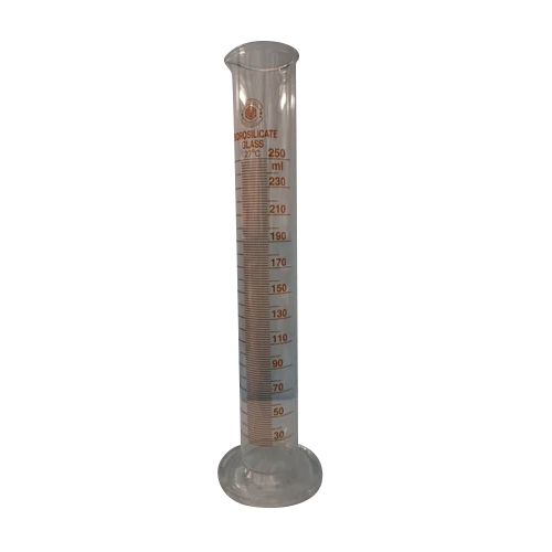 250Ml Borosilicate Glass Measuring Cylinder - Color: Multiple