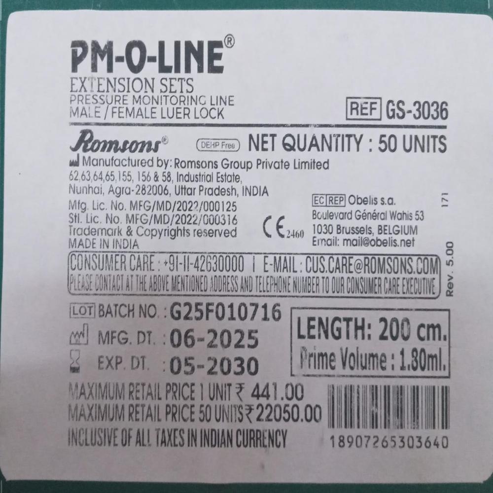 Extension Set - Dimension (L*w*h): 1.5 Inches (38 Mm) Millimeter (Mm)
