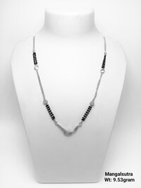 92.5% New Design Silver Mangalsutra