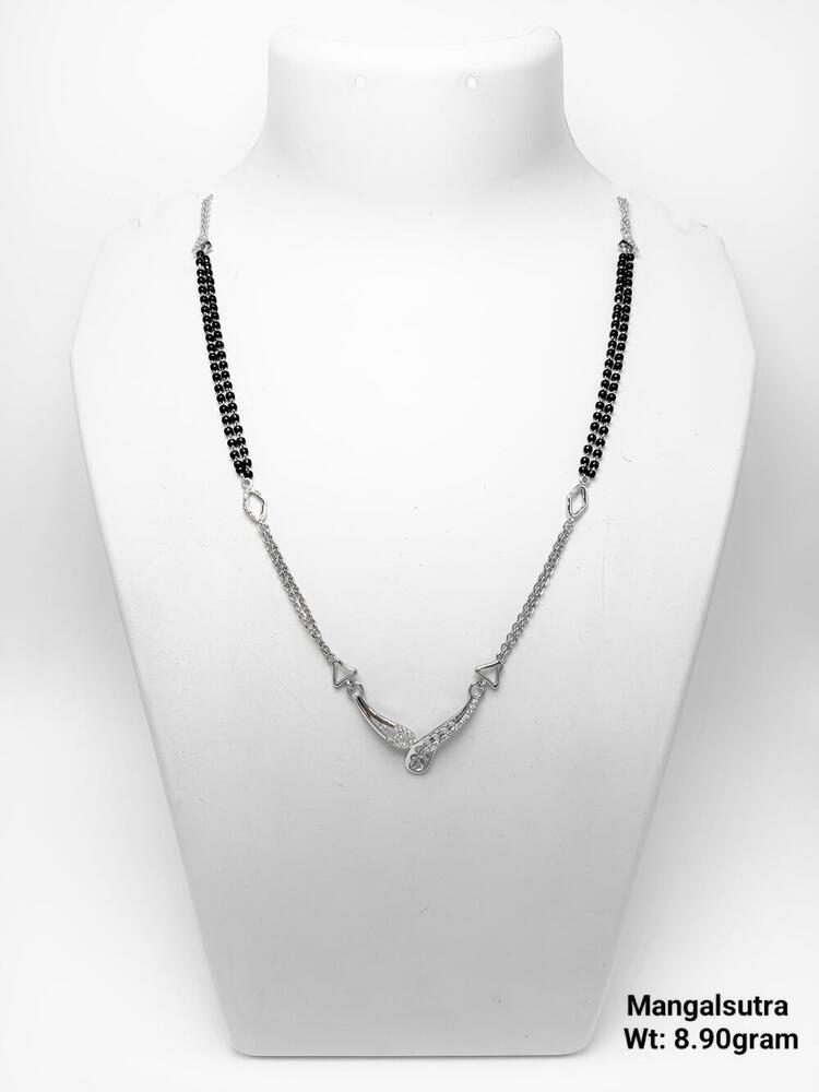 92.5% New Design Silver Mangalsutra