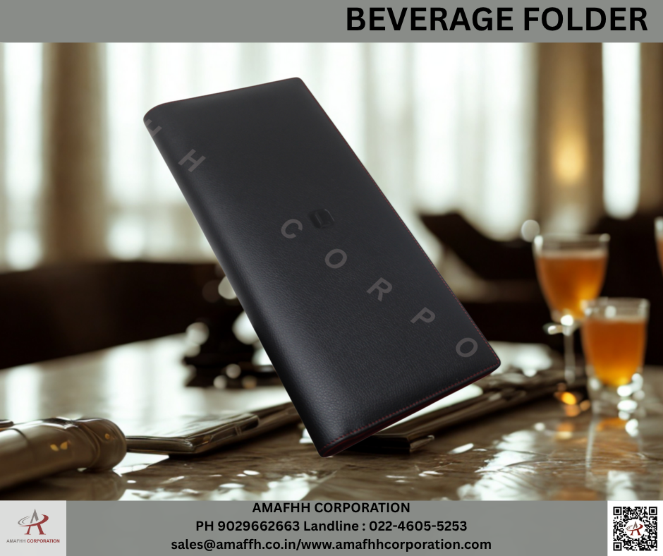 Beverage Folder - Product Type: Leatherette