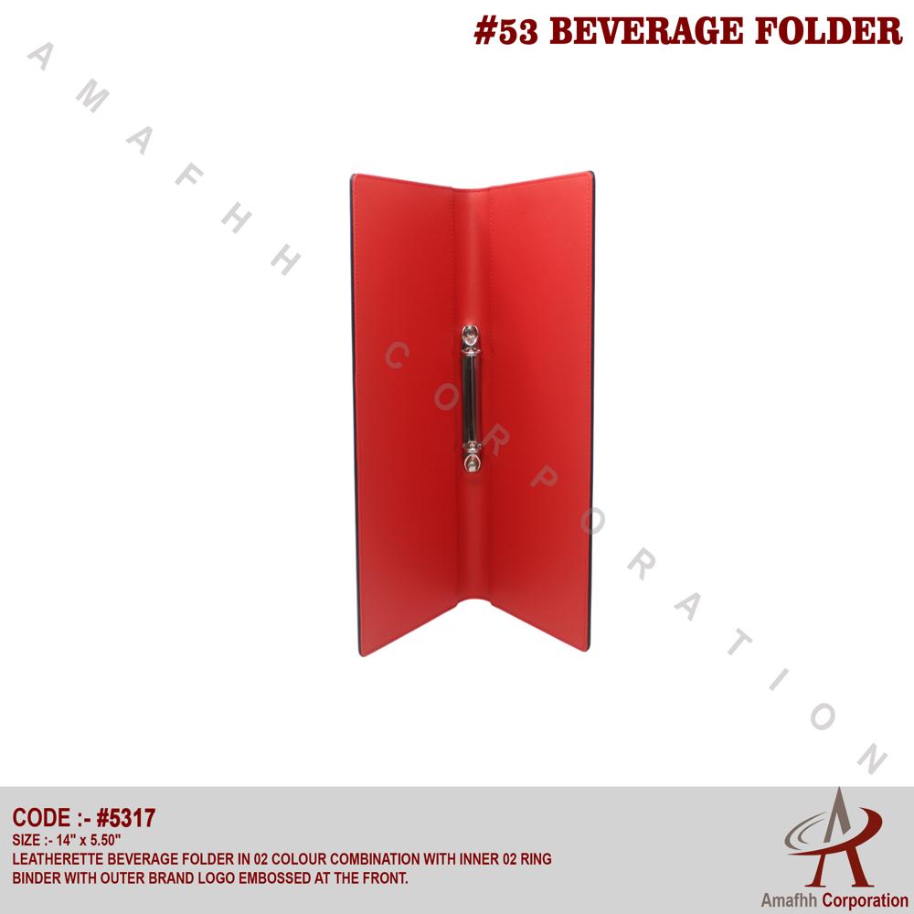 Beverage Folder - Product Type: Leatherette