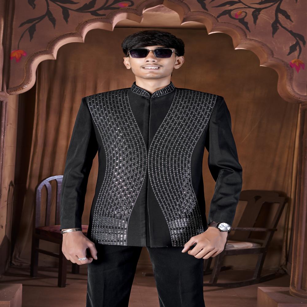 Mens Jodhpuri - Decoration Material: Sequins