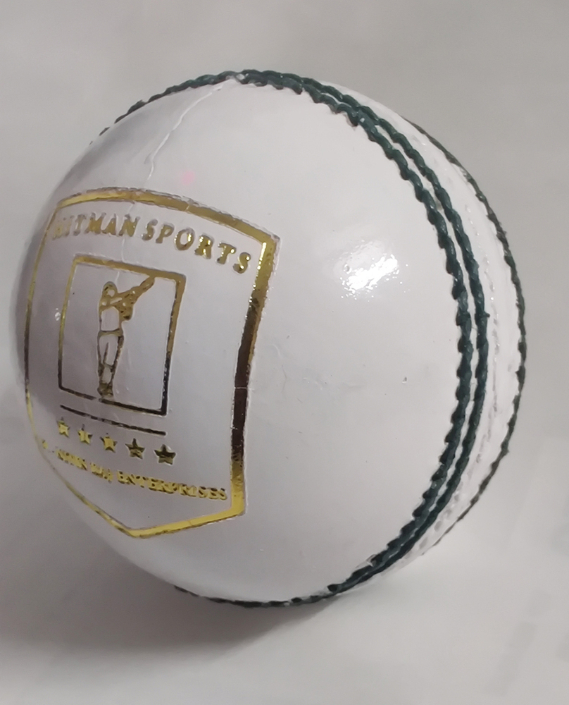 White Cricket Leather Ball - Age Group: Adults