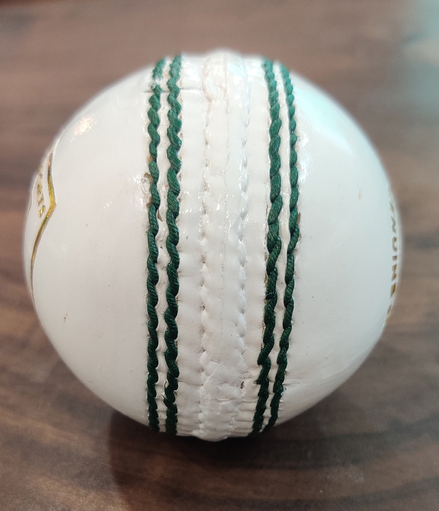 White Cricket Leather Ball - Age Group: Adults