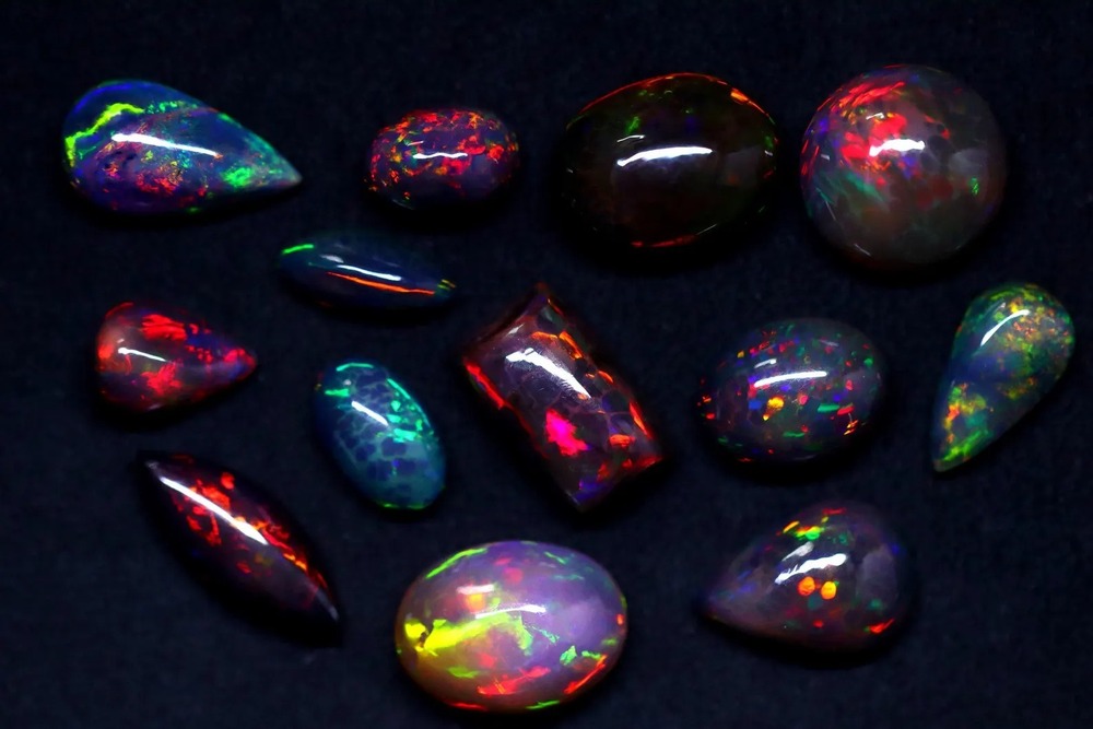 Natural Black Opal Gemstone - Grade: Industrial
