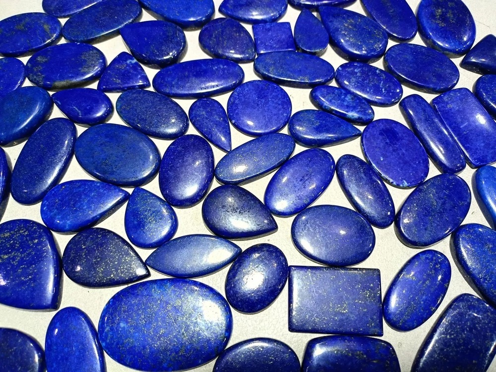 Natural Lapis Lazuli Cabochon Gemstone - Hardness: Rigid