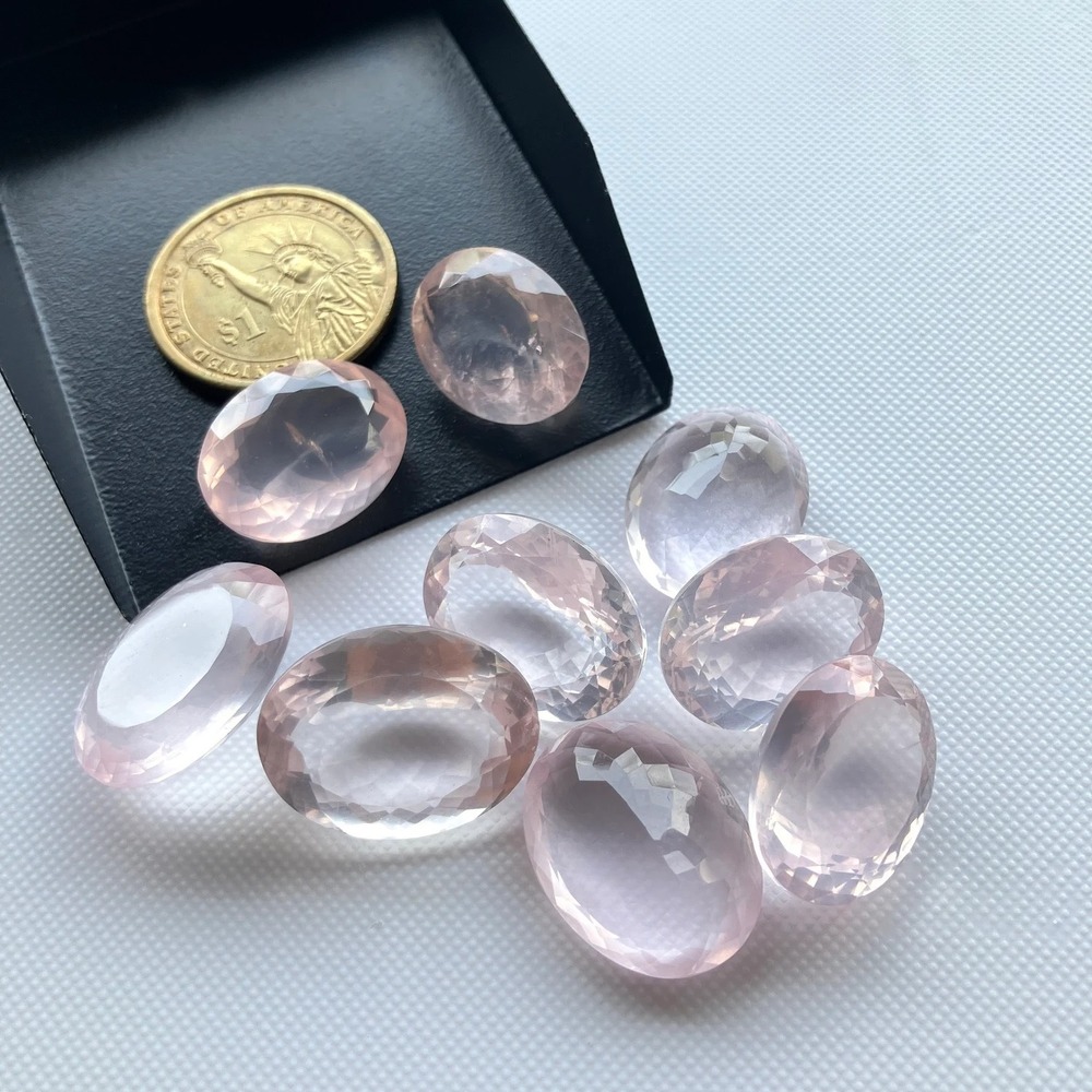 Natural Rose Quartz Cut Gemstone - Grade: Industrial