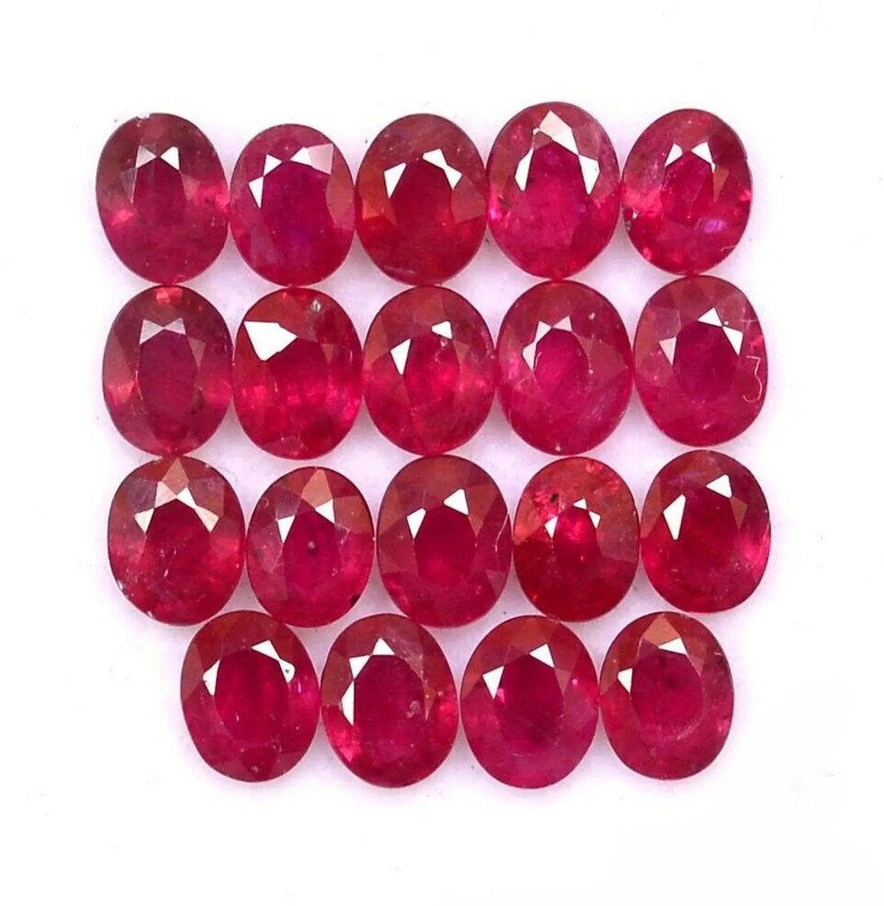 Natural Ruby Cut Gemstone - Hardness: Rigid