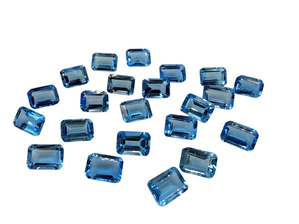 Natural Swiss Blue Topaz Gemstone - Hardness: Rigid