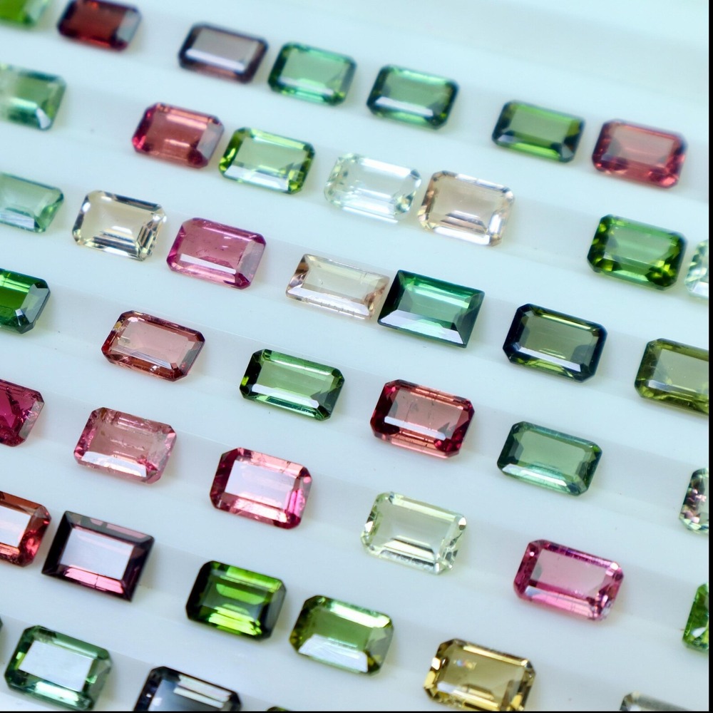 Natural Tourmaline Uncut Semi Precious Gemstone - Hardness: Rigid