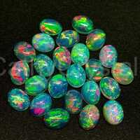 Natural White Ethiopian Opal Cabochon Gemstone - Hardness: Rigid