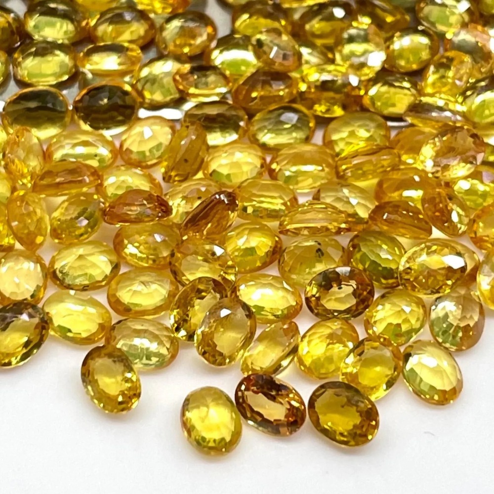Natural Yellow Sapphire Gemstone - Grade: Industrial