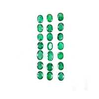 Green Natural Emerald Cut Beads