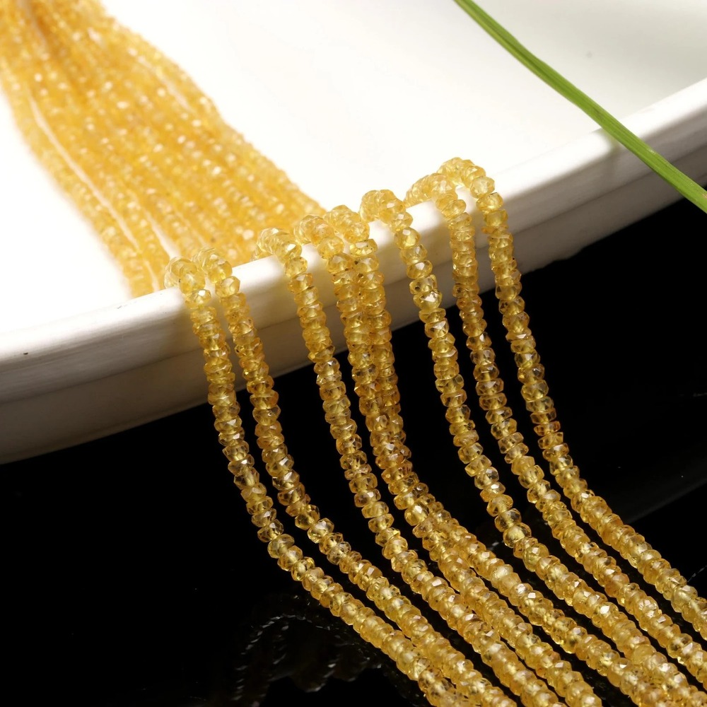 Natural Yellow Sapphire Beads