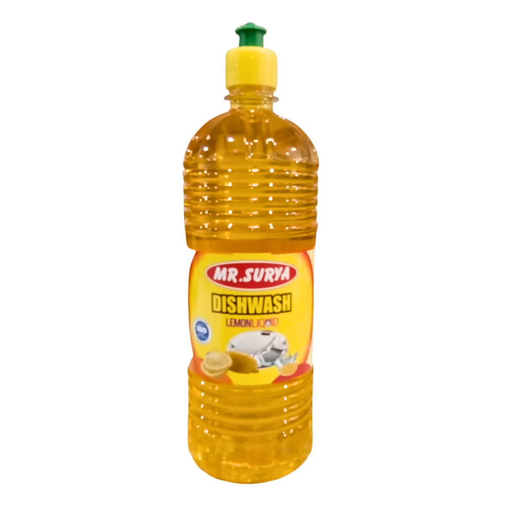 1000Ml Mr Surya Lemon Liquid Dishwash - Color: Yellow