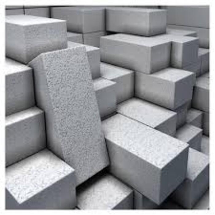 Fly Ash Concrete Bricks 8' inchi