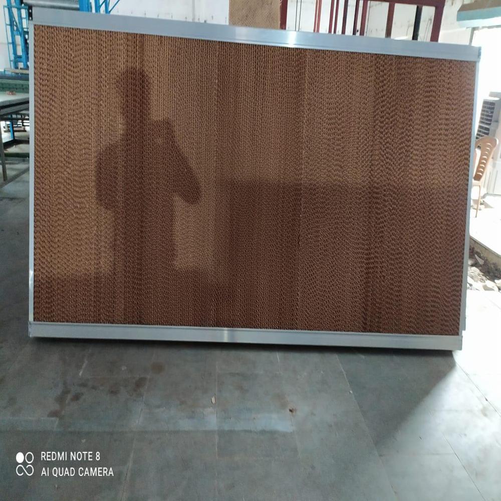 Honeycomb Cooling Pad - 6 Ft X 2 Ft X 150 Mm, Brown | Low Maintenance, Lightweight, Customized Sizes For Poultry, Greenhouse, And Dairy Farms