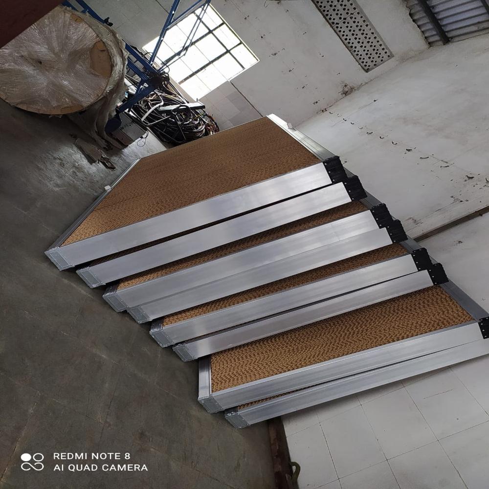 Honeycomb Cooling Pad - 6 Ft X 2 Ft X 150 Mm, Brown | Low Maintenance, Lightweight, Customized Sizes For Poultry, Greenhouse, And Dairy Farms