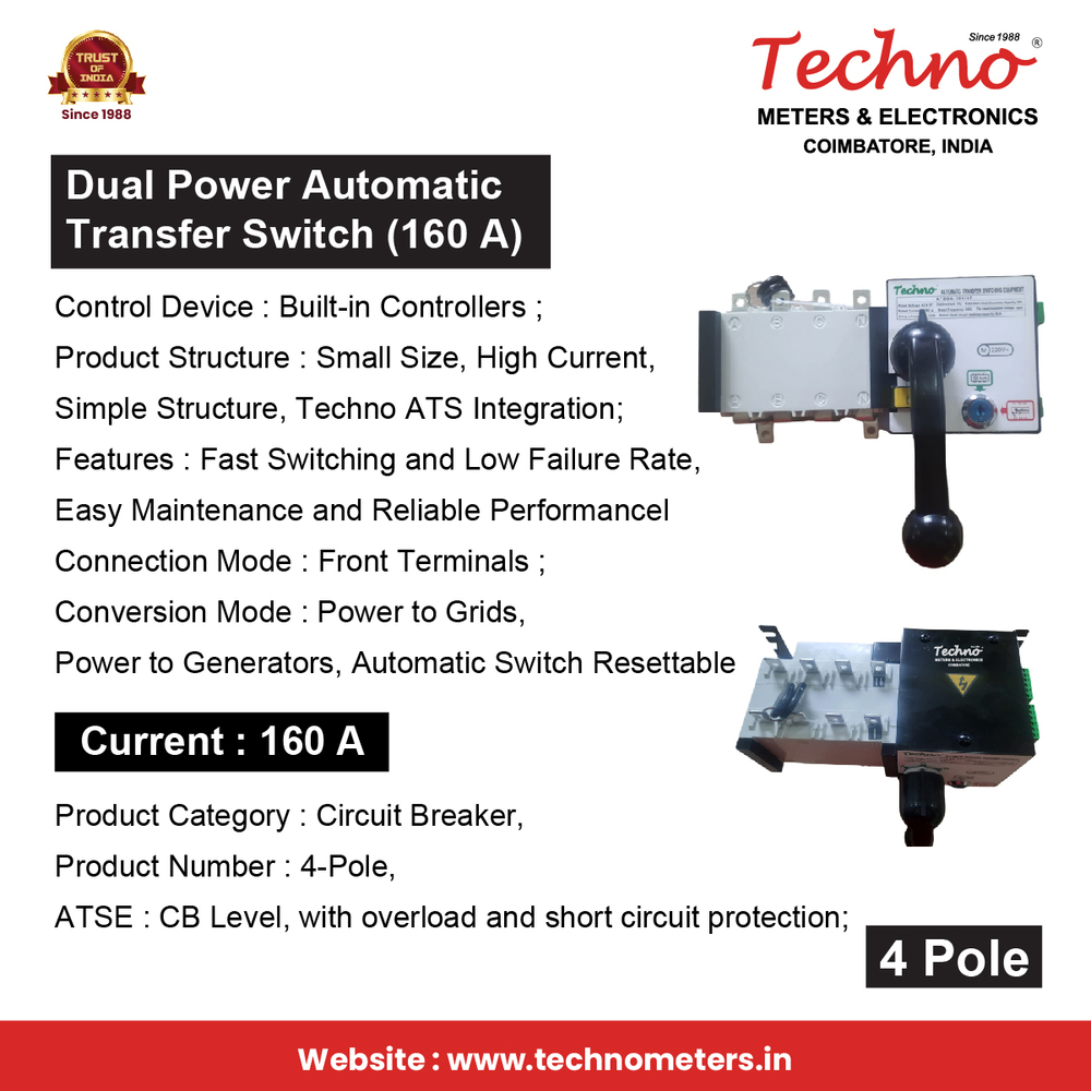 Techno Automatic Transfer Switch 160 A