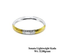 92.5% New Design Silver Sonata Lightweight Kada