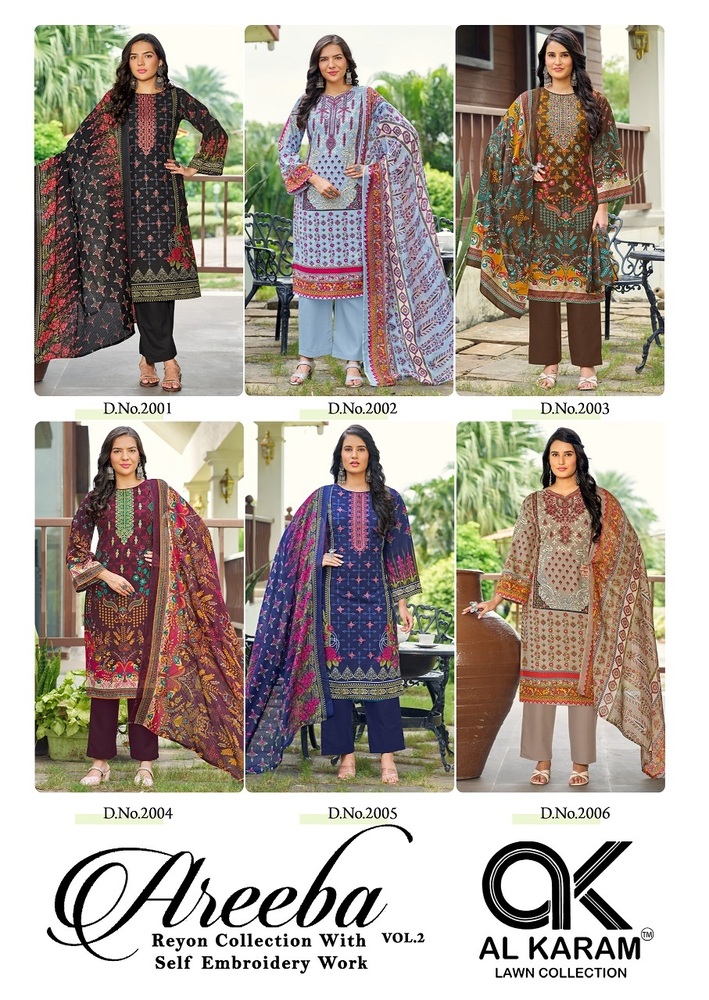 Alkaram Areeba Vol-2  Karachi Dress Material