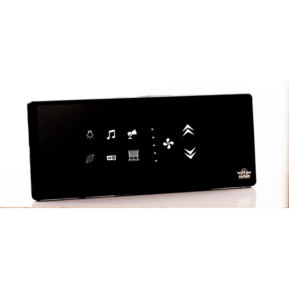 Touch 6 Switch (1-25a) 1 Fan 8 Module - Color: Black