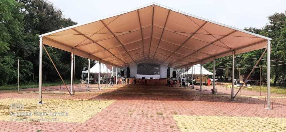 Cotton Kanat Tent - Color: Multi Colour
